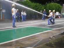愛川町消防本部の指導による消火栓操法競技大会