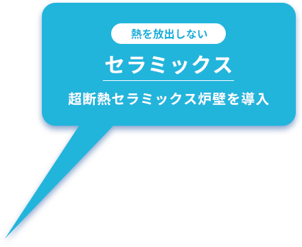 熱を放出しない セラミックス 超断熱セラミックス炉壁を導入