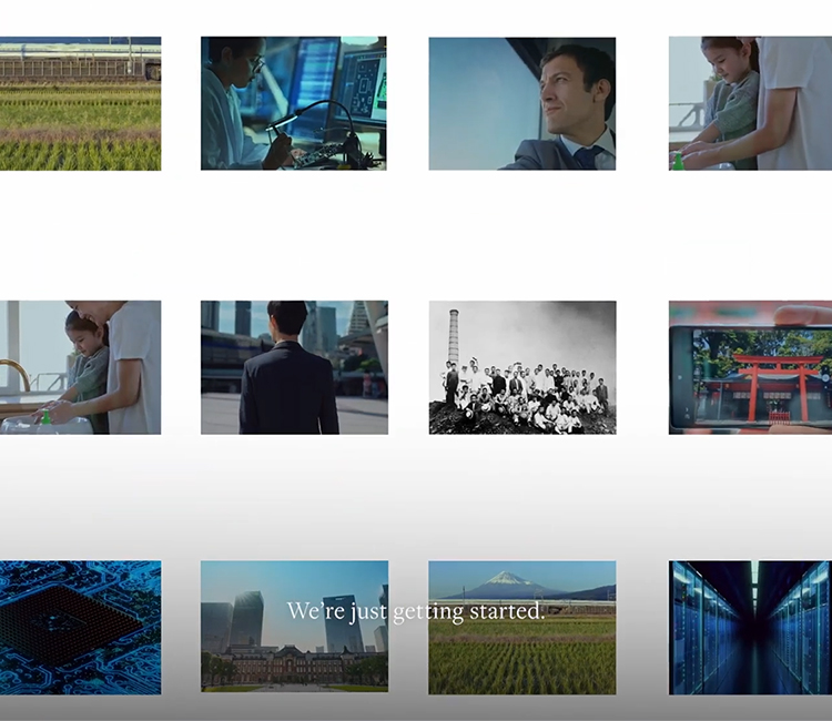 AGC's commercial aired on the BBC, highlighting the company's history and diverse business domains.