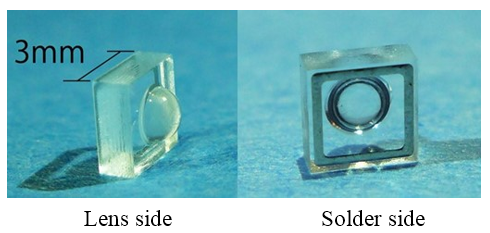 Lens side, Solder side