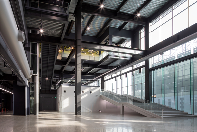 Entrance area of the new research building