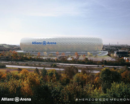  Fluon(R) ETFE Foil to be used for the Allianz-Arena Soccer Stadium in Germany( January 22, 2004 )