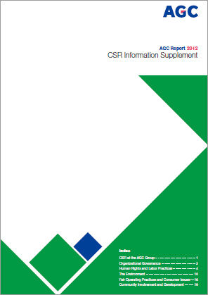 AGC Report 2012 CSR Information Supplement