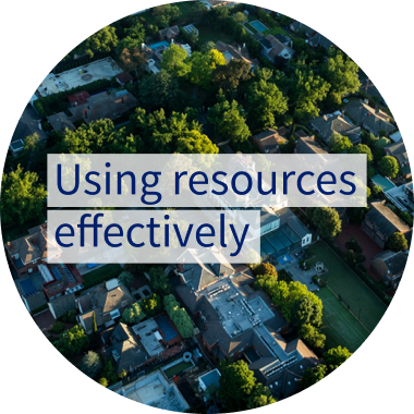 Using resources effectively