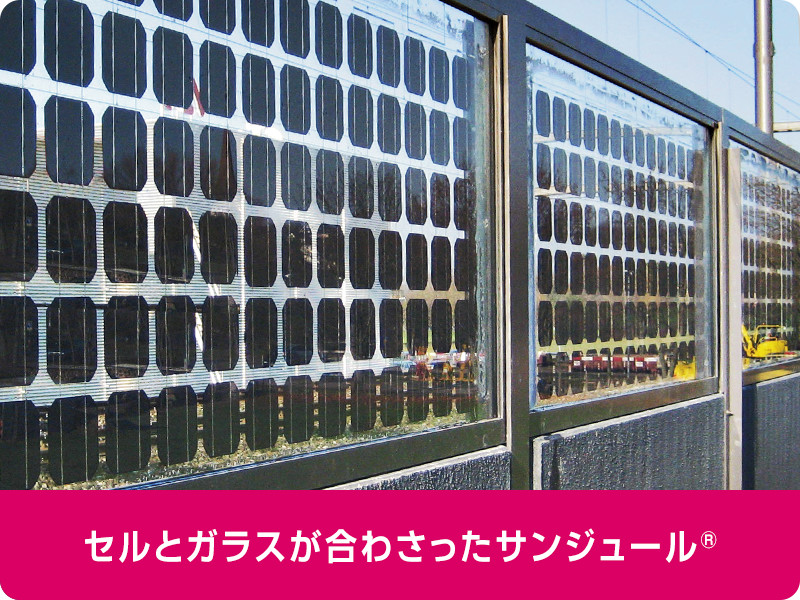 セルとガラスが合わさったサンジュール®