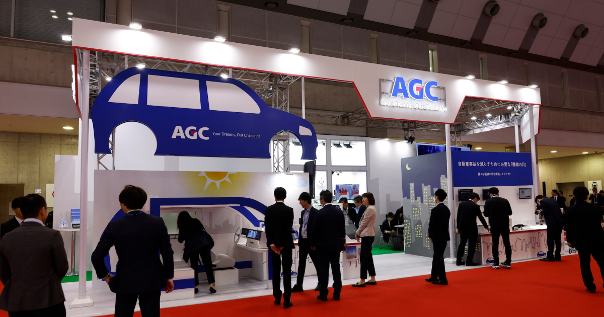 CASEに貢献するAGCの技術力を披露、 「ディスプレイ」「アンテナ」「センサー」…ジャパンモビリティショー2023 ｜ AGC