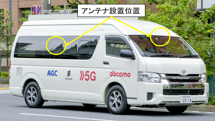 図4 5Gガラスアンテナ設置位置