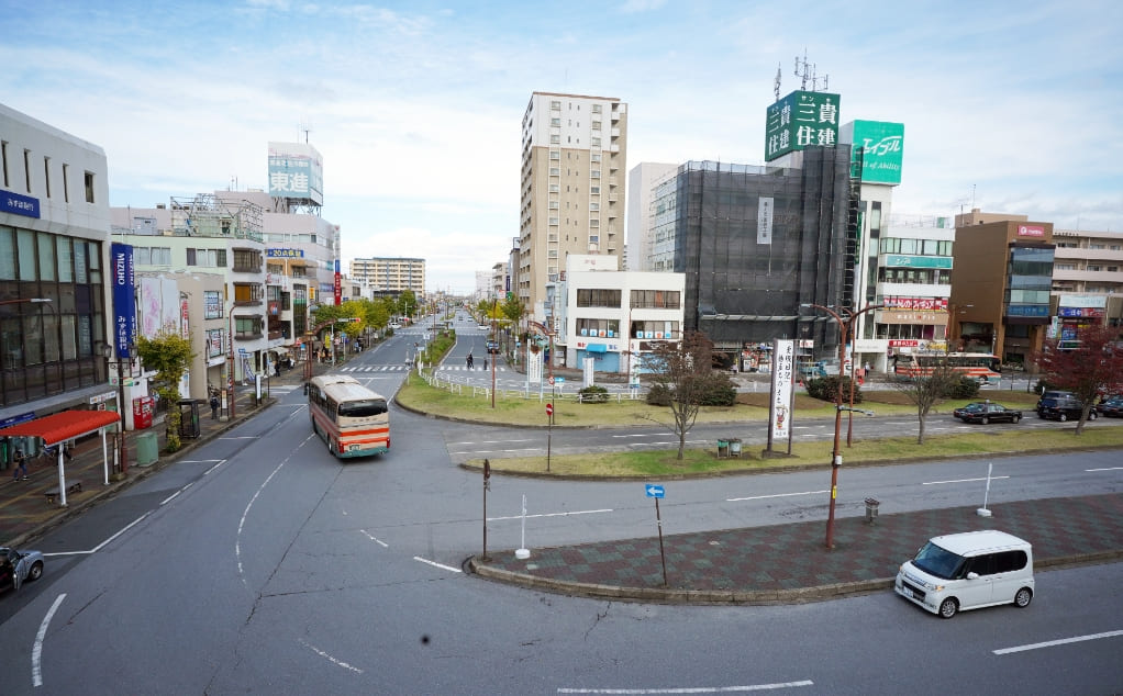 「五井」駅前の風景