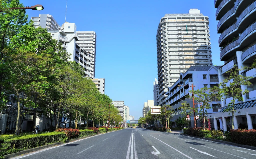 尼崎の町並み