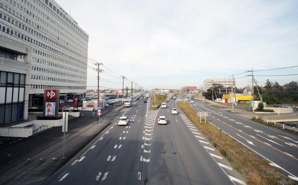神栖市の町並み 