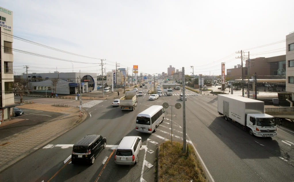 神栖市の町並み 