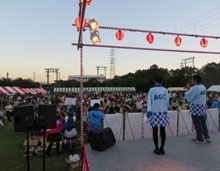 工場グラウンドでの夏祭り開催